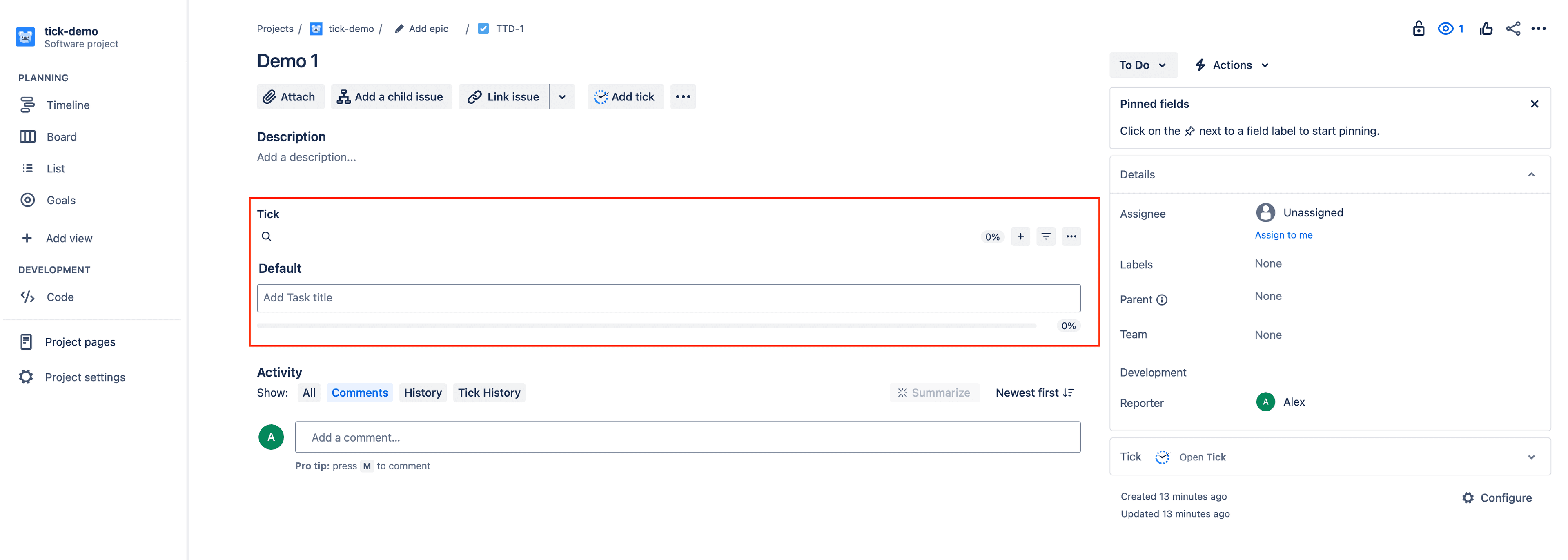 Tick checklist for Jira - Jira issue checklist view